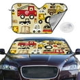thumbnail image 2 of Balery Vehicles Print Car Windshield Sun Shade,Windshield Sunshade for Car Pickup Truck SUV Accessories-Small, 2 of 7