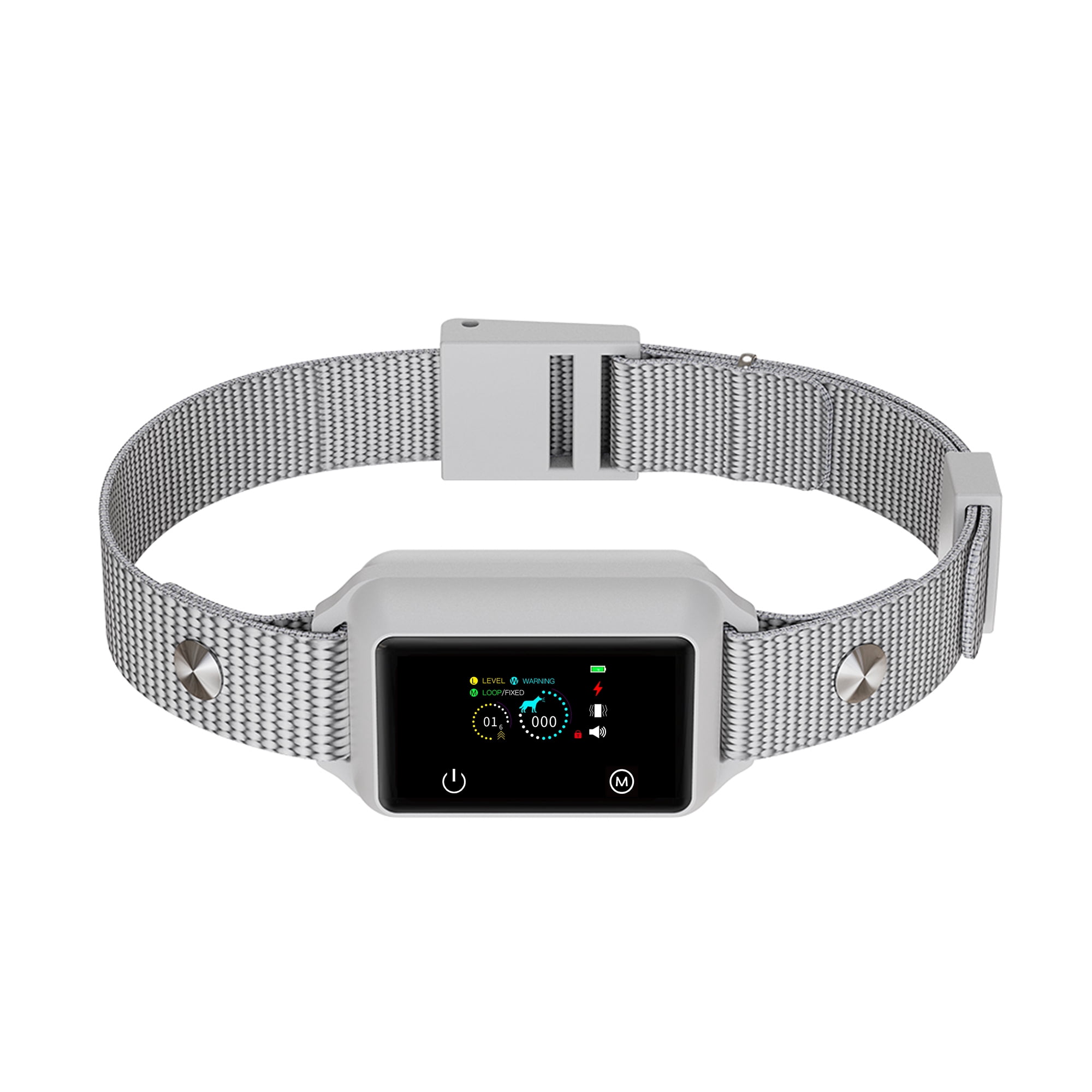 Touchscreen Automatic Bark Collar Intelligent Bark Deterrent Device with Safe Humane Effective Sound Vibration Shock Bark Collar