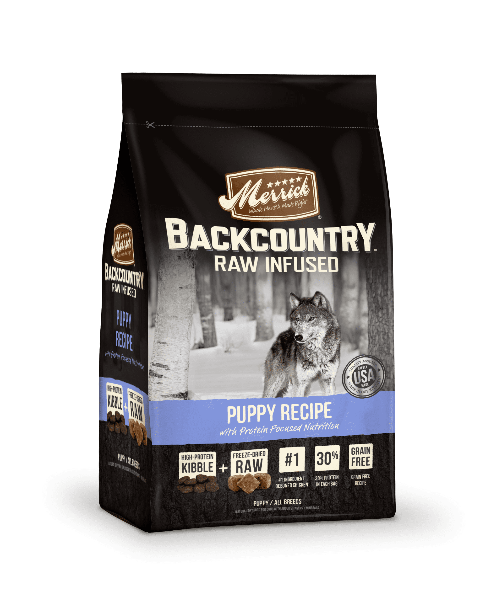 Merrick Backcountry Grain Free Raw Infused Puppy Recipe Dry Dog Food 4 lb Walmart