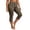 Coffee, variant on BUIGTTKLOP Plus Size Capri Pants for Women Elastic Waisted Stretcht Pull on Cropped Pants Side Split Soft Comfy Yoga Capris