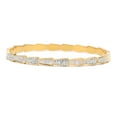thumbnail image 4 of White Shell Crushed Rhinestone Bracelet Titanium Steel and Rhinestone Gold Bracelet for Adults and Teenagers Girls Gift, 4 of 14