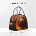 thumbnail image 2 of Fotbe Cool Fire Lion Bolsa de Almuerzo con Estampado, Lonchera Aislada, Contenedor de Comida Reutilizable Tipo Cooler a Prueba de Fugas, 2 of 6