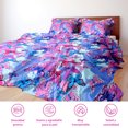 thumbnail image 2 of Amorosa Edredón Reversible de 3 Piezas (1 Colcha + 2Fundas de almohada)Suave Acolchado y Máquina para Hogar Multicolor-240*260cm, 2 of 6