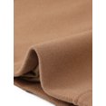 thumbnail image 5 of INSPIRE CHIC Double Breasted Pea Coat for Women Stand Collar Mid Long Trench Outwear Winter Coat with Belt S Camel, 5 of 6