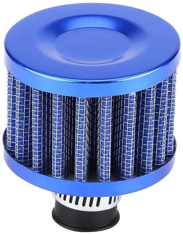 Blue 12MM Round Crank Case Breather Air Filter Car Motorcycle Quad Bike S Blue 12MM Round Crank Case Breather Air Filter Car Motorcycle Quad Bike S