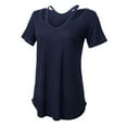 thumbnail image 4 of Boxercraft Womens Moxie T-Shirt - Royal, S, 4 of 7