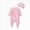 Z48-Pink, variant on 2-4M Infant Summer Jumpsuit Newborn Infant Baby Girls Solid Romper Jumpsuit Hat Outfits Sets