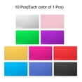 thumbnail image 4 of Uxcell Metal Business Cards for House Office Customer DIY Gift Plate Cards 86x54x1mm,Pack of 10(Multicolored), 4 of 5