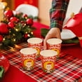 thumbnail image 6 of TanSiDing 10pcs Christmas Party Plates & Cups Set, Disposable Santa Claus Design, Festive Dinnerware for Holiday Gatherings, Durable Paper Tableware 7.4*5.3*8.4, 6 of 8