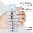 thumbnail image 6 of Gel Nails Stickers Semi Cured Gel Nail Strips Nails Polish Strips Nail Gel Wraps, 6 of 21