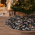 thumbnail image 5 of Sikiie Daisies Flowers Nativity Christmas Tree Skirt, Jesus Christian Winter Holiday Tree Mat Decoration(30-48IN)48", 5 of 6