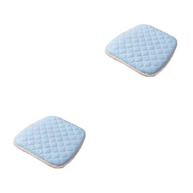 Inteprter 2 Bolsas Cojín De Silla Desmontable Y Lavable Algodón Con Memoria De Resiliencia Lenta Para Sentarse Largo Estilo De Cojín Anti Estilo - Azul cielo 2Conjunto