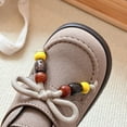 thumbnail image 4 of REDARER Lace Up Casual Sneakers, Retro Shoes with Beaded Charm, Versatile Everyday Wear for Autumn Fall,Size:6-7 Years, 4 of 7