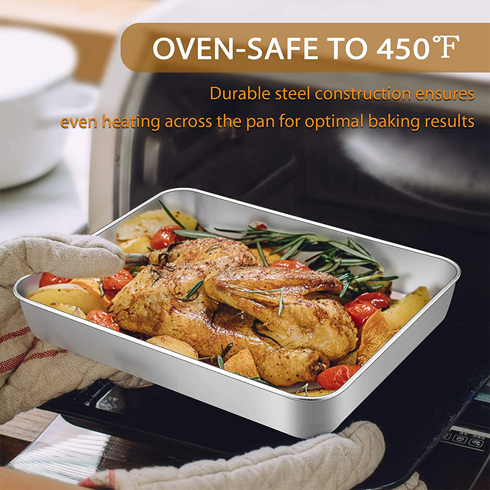 VeSteel Rectangular Baking Pan Set of 3 photo 3