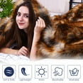 thumbnail image 2 of Costway Luxury Plush Faux Fur Throw Blanket Soft Warm Fluffy Bed Couch 60''x 58'', 2 of 8