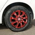 thumbnail image 2 of (4 Pack)16 inch Universal Wheel Rim Cover Hubcaps Snap on Car Truck Fit R16 Tire-Black Lacquer & Red Lacquer, 2 of 12