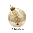 thumbnail image 3 of Christmas Glitter Glass Balls Ornaments Set, Festival Home Party Decors, Christmas Tree Vintage Crackle Glass Ball Decorative Hanging Ornaments for Xmas Tree Decor 3.15Inch, 3 of 6