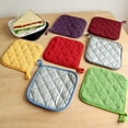 thumbnail image 2 of Janrevotw Multi-Purpose Cotton Pot Lid Cooking Square Pot Lid Heat Resistant Hot Lid - Set Of 3 Coloured, 2 of 7