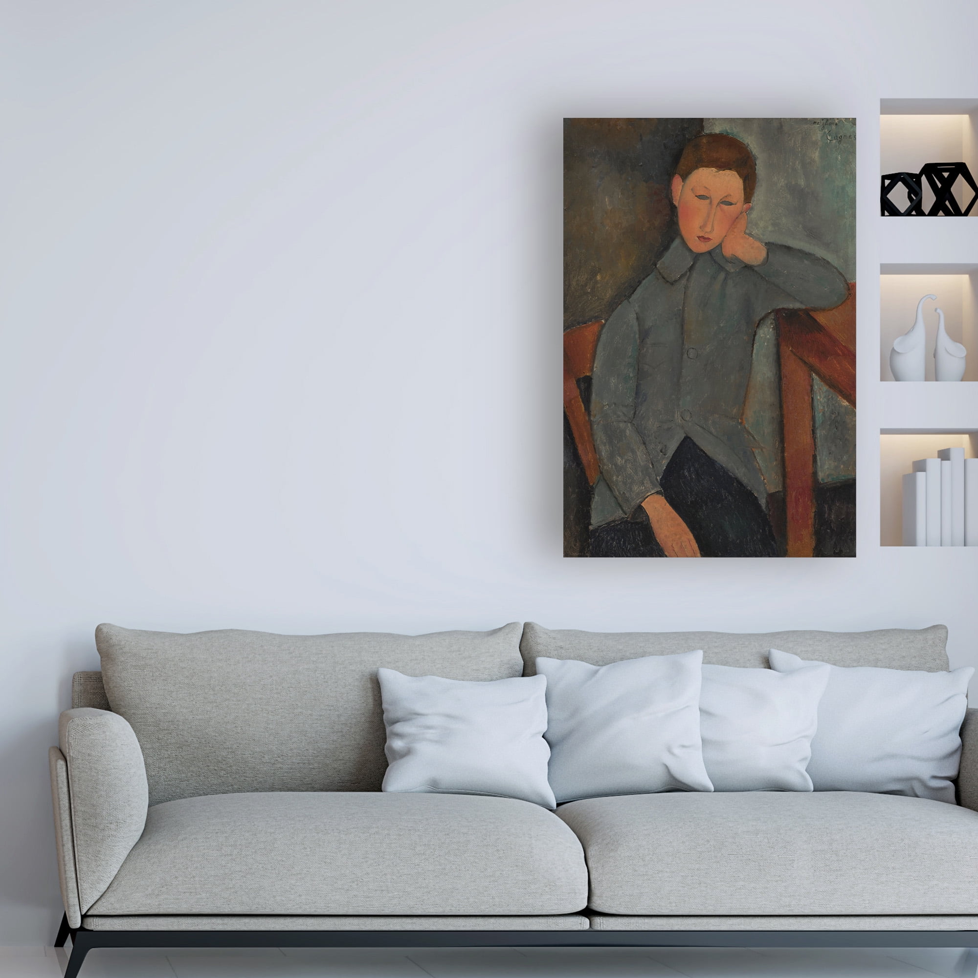 Modigliani 'The boy' Canvas Art