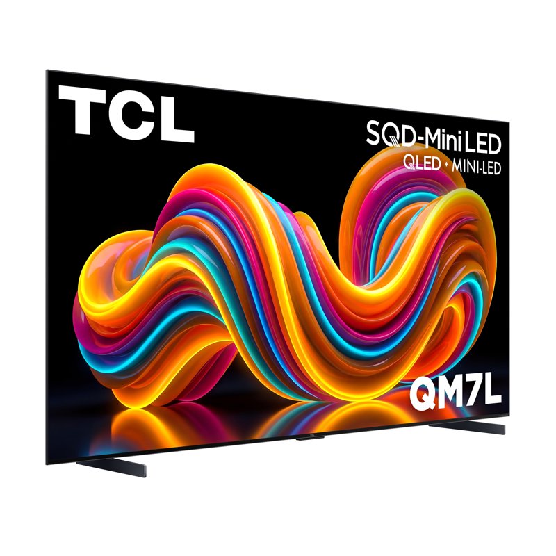 TCL 98” QM7L Series SQD-Mini LED QLED Smart Google TV (NEW 2026) - TCL Deep Color System with Super QLED, Up to LD2100 Precise Dimming Series, Up to HDR3000 Peak Nits, Bang & Olufsen Audio - 98QM7L gallery view