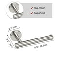 thumbnail image 5 of Uxcell Toilet Paper Holder Stainless Steel Brushed Finish Silver Tone, 5 of 6