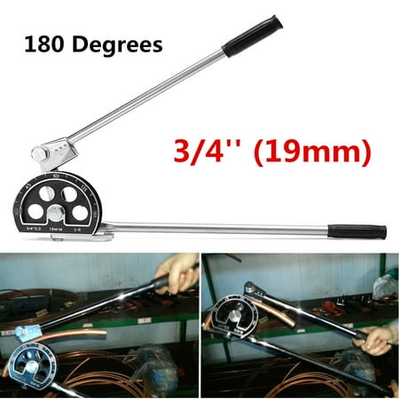 Aluminum Square Pipe Grtsunsea 3/4'' 19mm 180° Tube Bender For Plumbing Gas Refrigeration Copper Aluminum Pipe ()