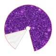 thumbnail image 3 of Kll Purple Glitter Christmas Tree Skirt 48",Party Decorations Farmhouse For Christmas Decorations Holiday Party, 3 of 8