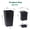 Black + Plastic, variant on Antique White Moroccan Urn Planter for Garden & Patio – Large Outdoor Plant Pot, Classic Decorative Urn for Indoor & Outdoor Use, 16.75" L X 16.75" W X 20.25" H