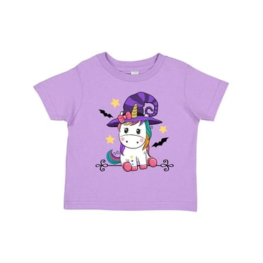 Inktastic Halloween Girls Unicorn Witch Girls Toddler T-Shirt