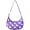 Purple-2, variant on Cute Alpaca Crescent Crossbody Bag for Women Mens, Funny Kawaii Llama Cartoon Pattern Shoulder Bag, Adorable Llama Face Design with Adjustable Strap