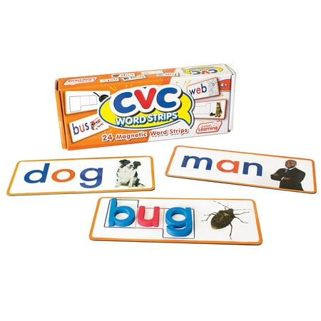 UPC: 0858136006898 | Junior Learning CVC Word Strips Set of 24