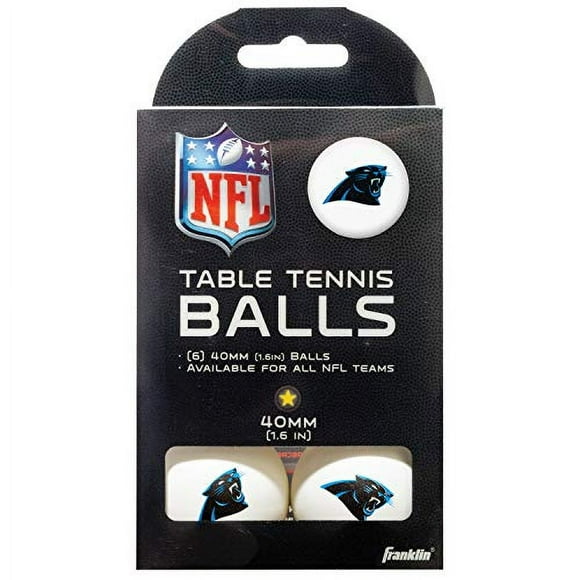 Pelotas de tenis de mesa Franklin Sports Carolina Panthers NFL