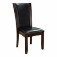 thumbnail image 4 of Furniture of America Melany Leatherette Dining Side Chairs - Dark Cherry - Set of 2, 4 of 7