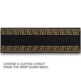 thumbnail image 2 of Playa Rug Custom Size Greek Key Design BlackGold,BlackSilver Color Non-Slip Rubber Backing- 31 Inch WidexYour Choice of Length Runner Rug 32 Feet -, 2 of 5