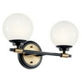 thumbnail image 4 of 55171BKCPZ Kichler Lighting Benno - 10W 2 LED Bath Vanity In Industrial Style-8.75 Inches Tall and 14.75 Inches Wide-Black/Champagne Bronze Finish, 4 of 6