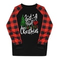 thumbnail image 5 of CNKOO Chemises à Manches Longues Col Rond Pull-Over Motif Raglan Casual Tunique Tops Chemise Imprimé de Noël, 5 of 5