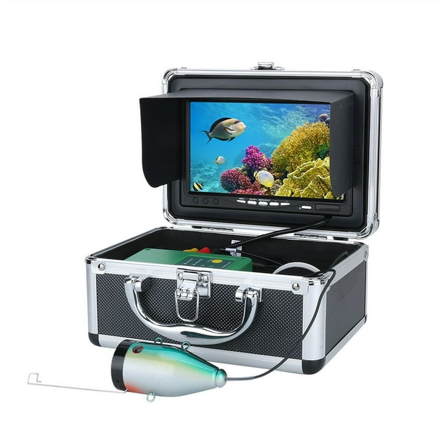 HD 7 Inch Fish Finder Underwater Fishing Camera 1080P 15M/30M Camera For Ice Fishing 15pcs White LEDs+15pcs IR LED ,Fishing Observation Device