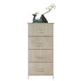 thumbnail image 5 of Veryke 4-Tier Nightstand with 4 Drawers, End Table Storage for Bedroom Nursery Dorm Room Hallway - Linen, 5 of 8