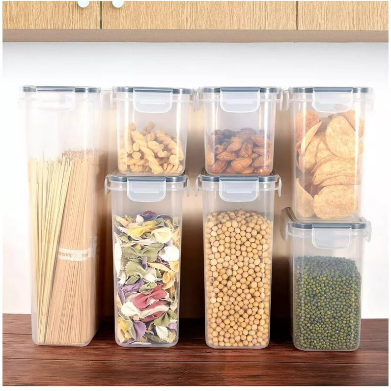 Airtight Tall Food Storage Container Set 2Pcs 2.8L Spaghetti Containers for  Pantry Organization and Storage - AliExpress