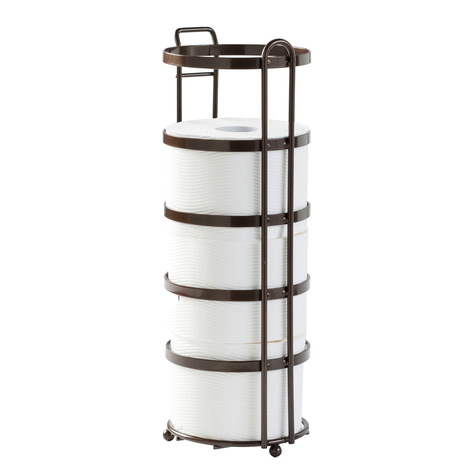 Better Homes & Gardens Bronze Flatwire Free-Standing Toilet Paper Holder with Reserve