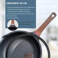 thumbnail image 4 of Nonstick Deep Frying Pan with Lid, 12in/5.5Qt, German Ceramic Coating, Heat Indicator, Induction Compatible, 4 of 6