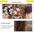 thumbnail image 2 of Dreamtimes Highland Cow Puzzle 500 Pieces - Wooden Jigsaw Puzzles for Family Games - Suitable for Teenagers and Adults, 2 of 7