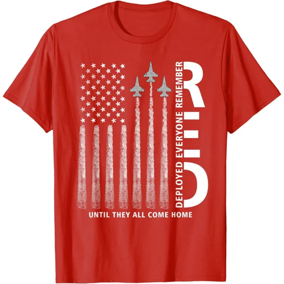 Remember Everyone Deployed Red Friday Military American Flag T-Shirt Unisex S-5XL Hot Trending Shirt, Vintage Birthday Gift