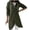Army Green, variant on Baberdicy Women's Long Hooded Zip up Hoodie, Street Style Irregular Hem Fleece Top , Irregular-Hem Hoodie, Longline Zip Sweatshirt, Streetwear Layer Army Green L