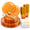 Clear Orange-175 Pcs, variant on 175clear Plastic Dinnerware Set For 25 Guests