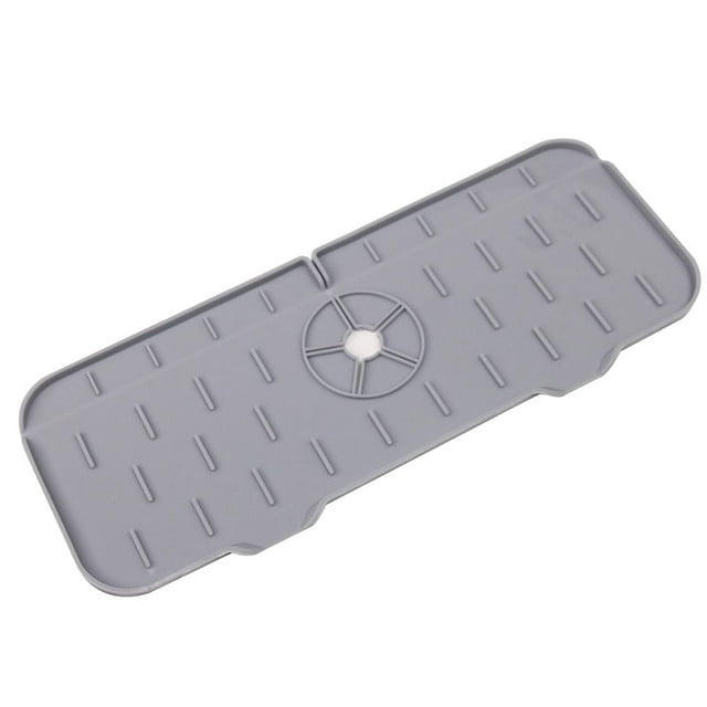 Alfombrilla de silicona para secado de salpicaduras de fregadero de cocina y baño, Protector de goteo para grifo, accesorios de fregadero de uso común en bares, casas rodantes, cocinas