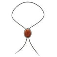 thumbnail image 1 of de vaquero Hombres occidentales Mujeres PU Cuerda de cuero Estilo retro Moda Bolo para aniversario Boda Prom Cosplay , Rojo rojo-1 Salvador Corbata de vaquero, 1 of 10