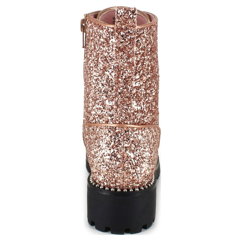 PORTLAND by Portland Boot Company Women s Glitter Lace Up Boots