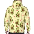 thumbnail image 7 of Uemuo Avocados And Hearts Pattern Men's Hoodie - Casual Pullover Hoodie with Kangaroo Pocket, Stylish Hooded Sweatshirt for Everyday Wear-3X-Large, 7 of 7