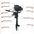 thumbnail image 6 of Miumaeov 3.6HP 2 Stroke Inflatable Shaft Boat Engine with Propeller CDI Control Air Cooling System, 6 of 8